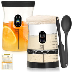 Coco Bird Pro wide-mouth sourdough jar for easy feeding and cleaning.