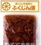 CoCo Ichibanya Fukujinzuke four-pack packaging, ideal for curry pairing