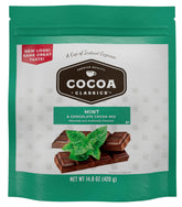 Cocoa Classics Mint Cocoa Mix packet ready for quick cocoa at home