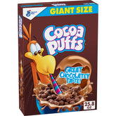Cocoa Puffs giant size box for family breakfasts and quick refills.