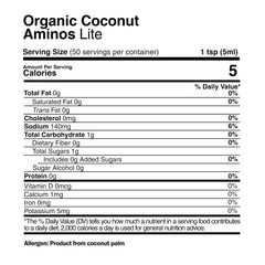 COCOES Organic Coconut Aminos Light marination bowl shows subtle flavor