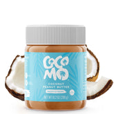 COCOMO Coconut Peanut Butter Spread jar showcasing creamy texture and protein-rich snack.