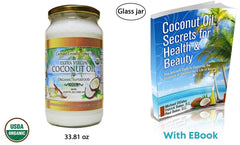 Hair mask application with Coconut Country Living oil for nourished hair.