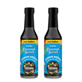 Coconut Secret Coconut Aminos bottle showcases soy-free, low-sodium flavor for everyday cooking.