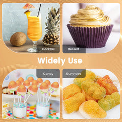 Cocytat Gold edible glitter dessert sprinkle for desserts and ice cream.
