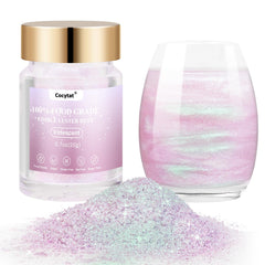 Cocytat iridescent edible glitter adds dazzling cocktail shimmer.