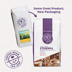 The Coffee Bean and Tea Leaf Ethiopia Yirgacheffe—floral aroma for a bright morning.