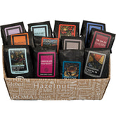 Coffee Beanery Indulgent Selection Gift Box collection showing premium Arabica flavors for gifting and sharing