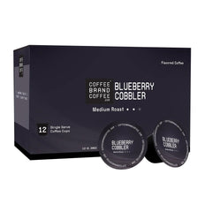 Coffee Brand Blueberry Cobbler K-Cup Pack highlights bold blueberry flavor for cozy mornings.