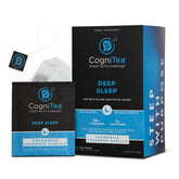 CogniTea Deep Sleep Tea packaging front signals calm nights for restful evenings
