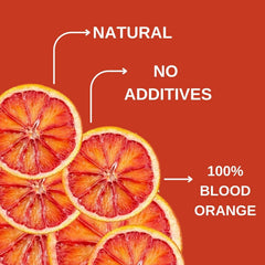 cokcerez dehydrated blood orange slices dessert topping, bright color and aroma for desserts