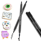 Colaele black edible markers 2-pack packshot, ready for cookies and cakes decoration.
