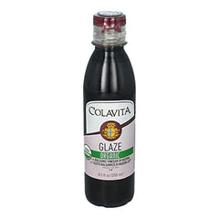 Colavita balsamic glaze pouring for a precise drizzle on a salad