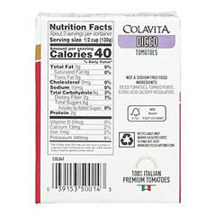 Colavita Recart 16-pack Italian diced tomatoes for bulk cooking.