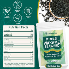 Colehechr wakame quick soak in five minutes for fast miso soup prep.