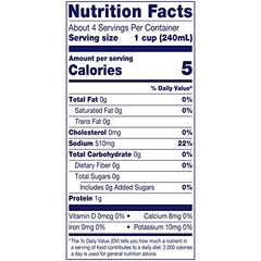 College Inn broth carton label closeup shows no added MSG and natural glutamate note.