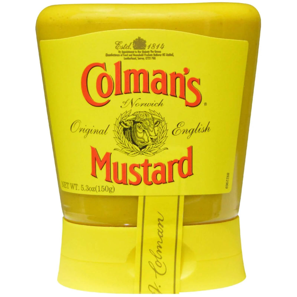 Colman's Original English Mustard squeezable jar boosts sandwiches with bold flavor