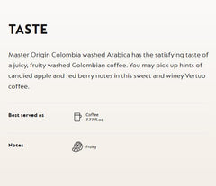 Colombia Coffee capsule pod for effortless single-serve cups.