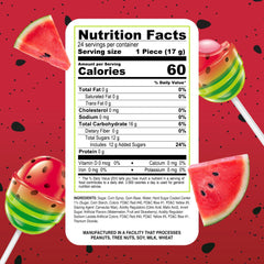 Colombina Bon Bon Bum Watermelon wrapped lollipop stays fresh and ready.
