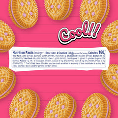 Colombina Brinky strawberry cookies for dunking in milk.