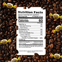 Close-up of Colombina Coffee Delight candy with rich coffee aroma