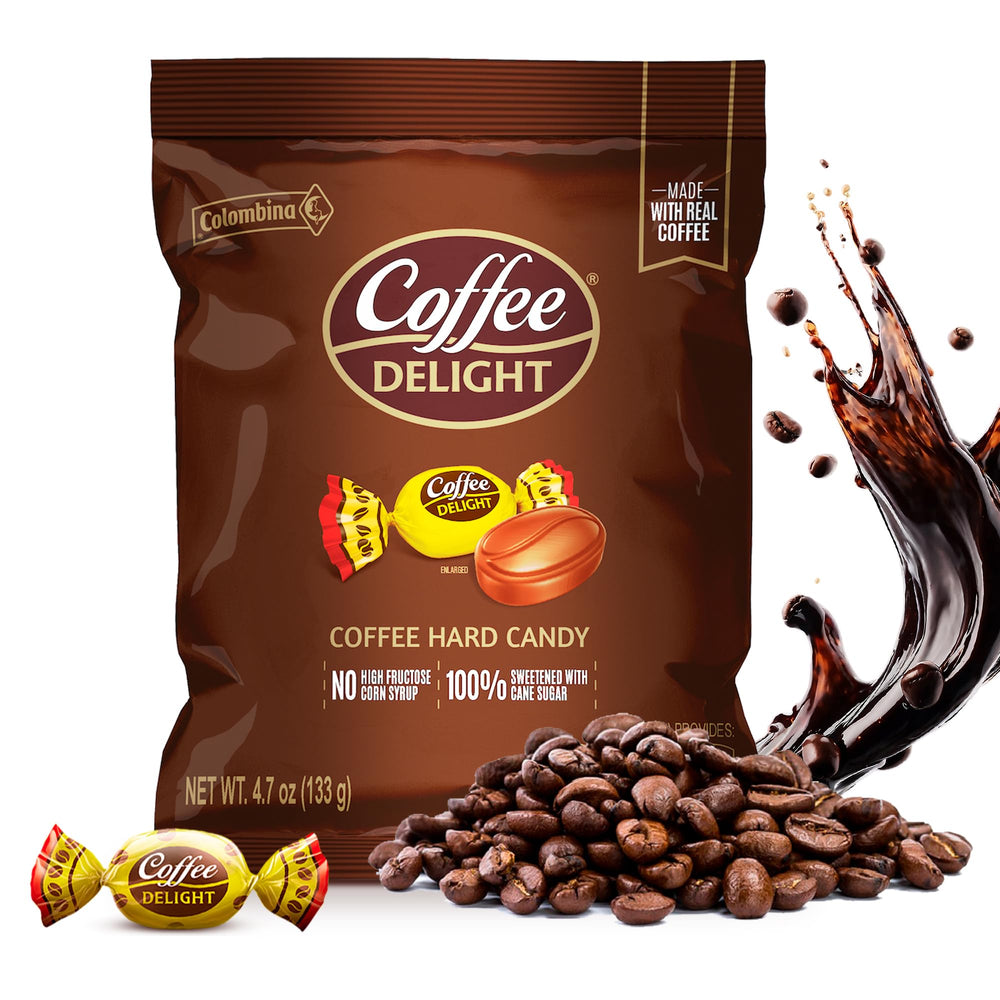 Colombina Coffee Delight hard candy pack with classic coffee flavor for on-the-go