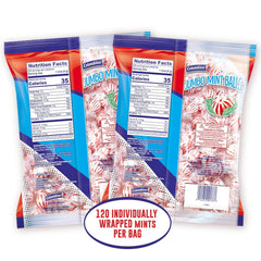 Individually wrapped Colombina mints for on-the-go freshness
