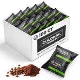 Colonial Coffee Donut Shop Blend frac packs close-up for consistent 12-cup brews