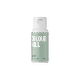 Colour Mill Sage oil-based coloring bottle enables precise cake coloring.