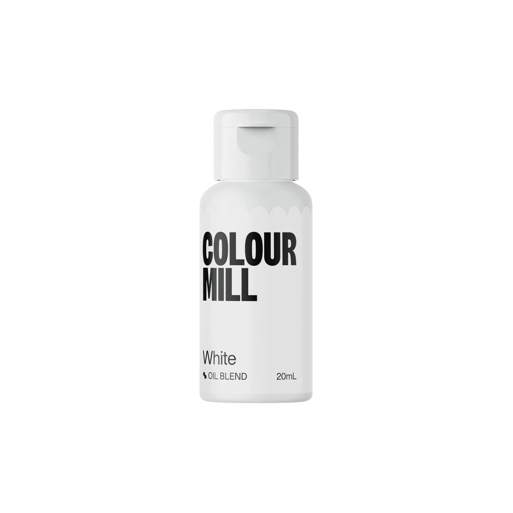 Colour Mill White oil-based coloring bottle for vibrant buttercream and ganache