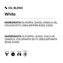 Colour Mill white oil-based colorant being poured into cake batter for even tint