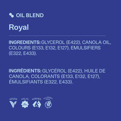 Colour Mill Royal Blue oil-blend pouring close-up shows smooth dispersion for even color.