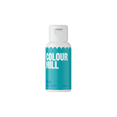 Colour Mill teal oil-based food coloring bottle for vibrant buttercream and fondant.