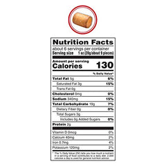 Combos Buffalo Blue Cheese Pretzel Baked Snacks bag open reveals filling, great for quick snacking.
