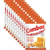 COMBOS Cheddar Pretzel snack pack on shelf, ideal for quick on-the-go snacking.