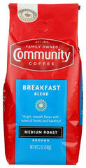 Community Coffee Breakfast Blend ground bag ready for a smooth morning brew