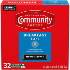 Community Coffee Breakfast Blend honey hazelnut notes image hinting at rich flavor
