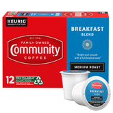 Community Coffee Breakfast Blend pod pack ready for quick, easy morning brew