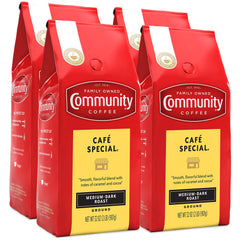 Community Coffee Café Special Blend 4-pack box, ideal for bulk home use.