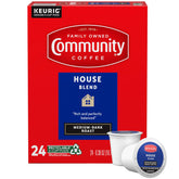 Community Coffee House Blend pods pack ready for quick, full-flavored mornings.
