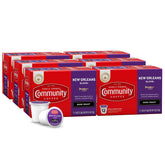 Community Coffee New Orleans Blend pods box ready for quick, bold mornings.