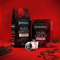 Rich aroma and deep finish highlight the intense flavor of Community Coffee