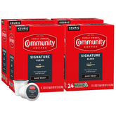 Community Coffee Signature Blend 96-count packaging showing a practical multi-pack for home use