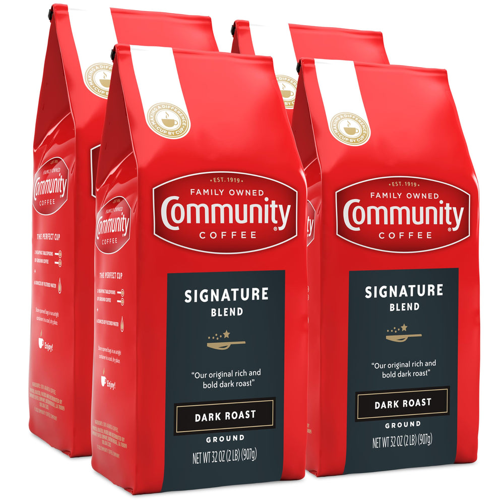 Community Coffee Signature Blend bag front ideal for automatic drip coffee