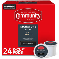 Community Coffee Signature Blend 24-count pack for quick, everyday coffee routines