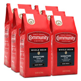 Community Coffee Signature Blend whole bean 12 oz bag ready for fresh grinding and brewing