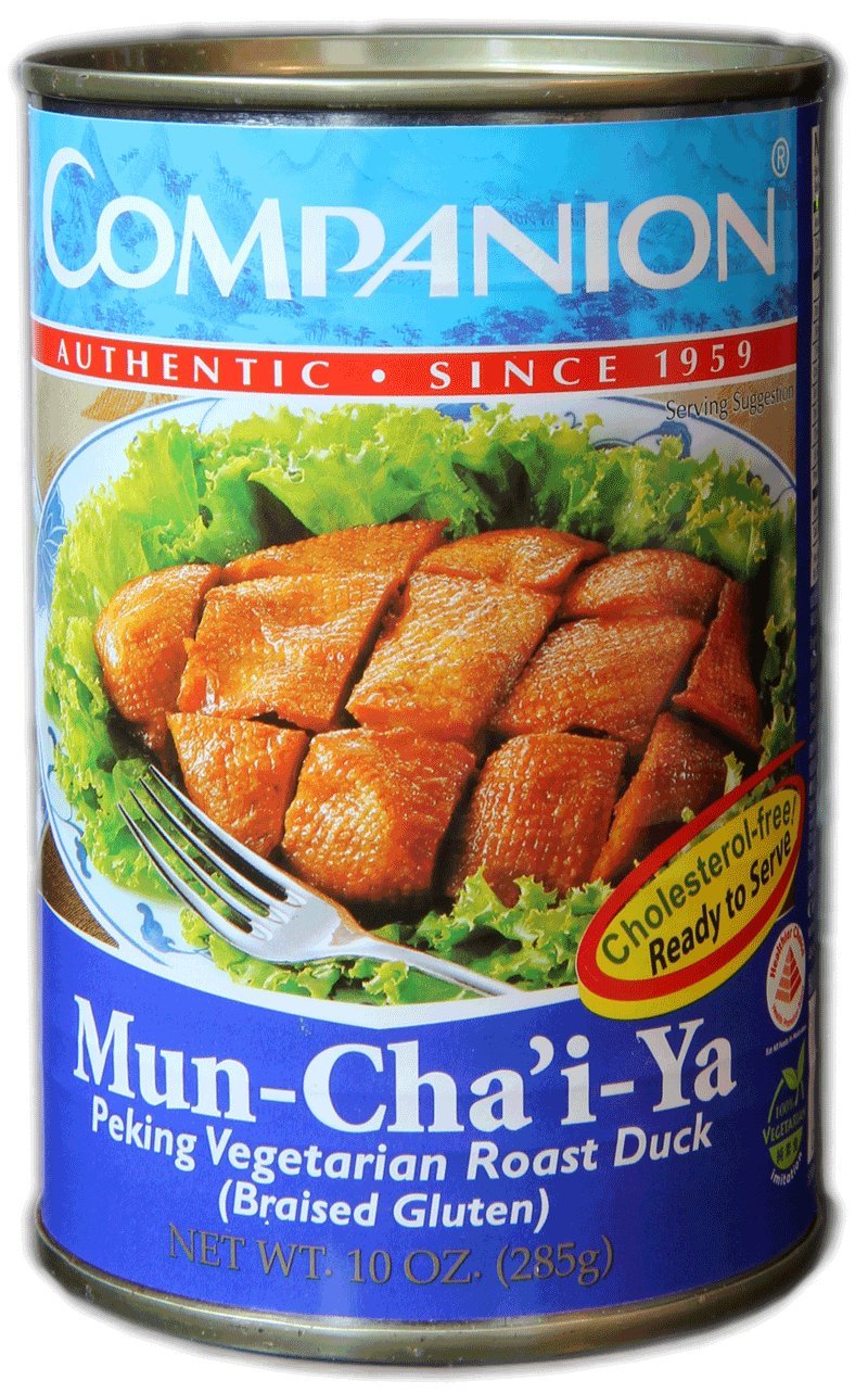 Companion Peking Vegetarian Roast Duck can label highlights vegan protein for quick meals.