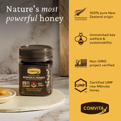 Comvita Manuka honey raw unpasteurized jar great for spoons