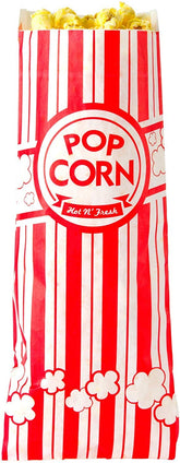 Concession Essentials 1oz popcorn bag front design attracts impulse buyers at events
