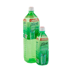 Serving glass of Conchita Aloe Vera Drink, perfect for a refreshing break.